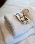 Soft fluffy towels and locally made soap